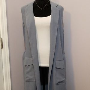 NWT Celestial Blue Sleeveless Duster